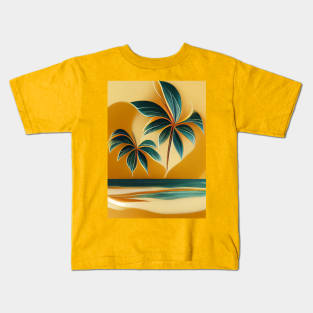 Tropical palm 8 Kids T-Shirt